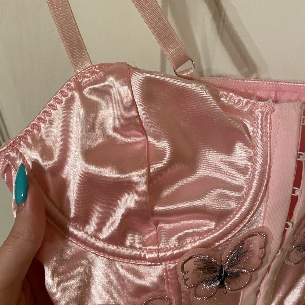 Size Small Pink Corset Bra - Picture 3 of 3